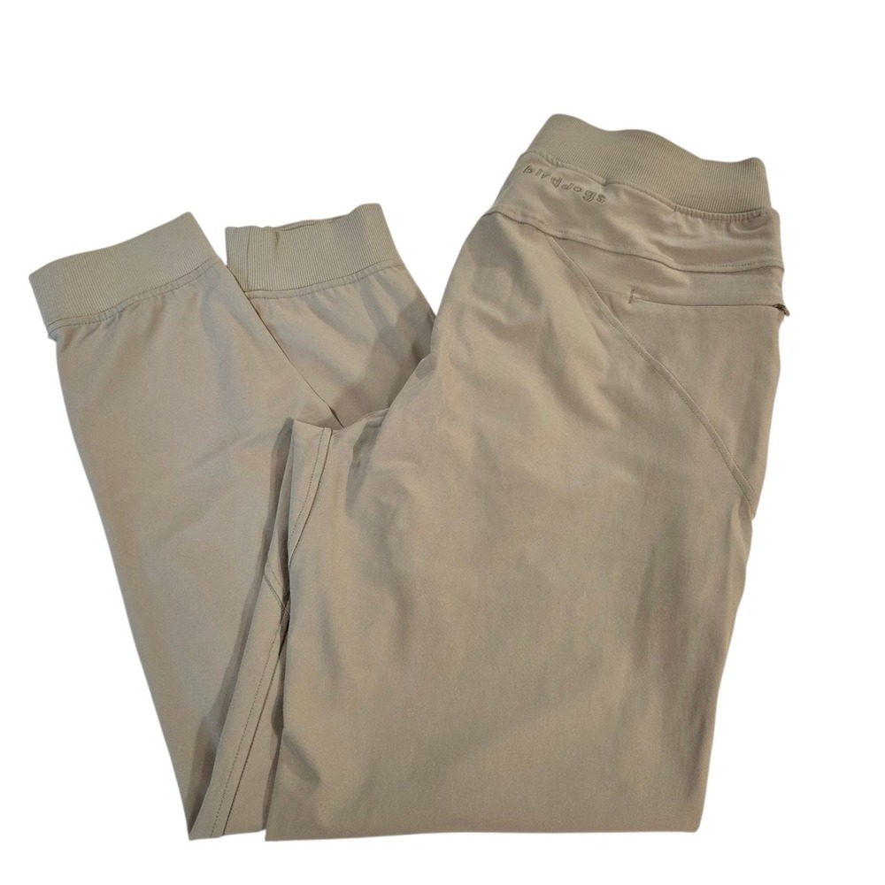 NWOT BIRDDOGS Boom Short Joggers Khaki XL Elastic Waist Performance‎ Pants